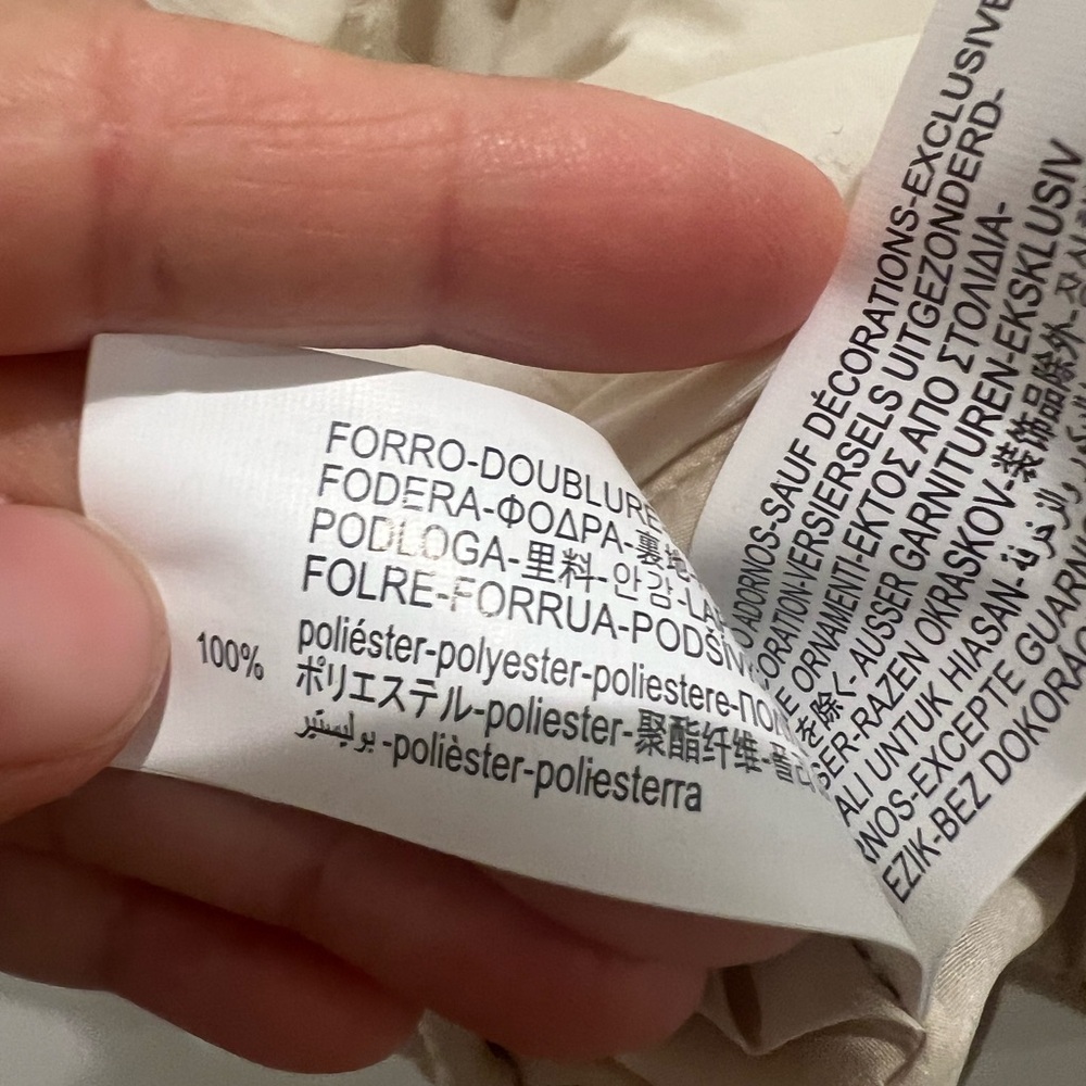 Zara Kids Beige Floral Puffer Jacket - Picture 8 of 8